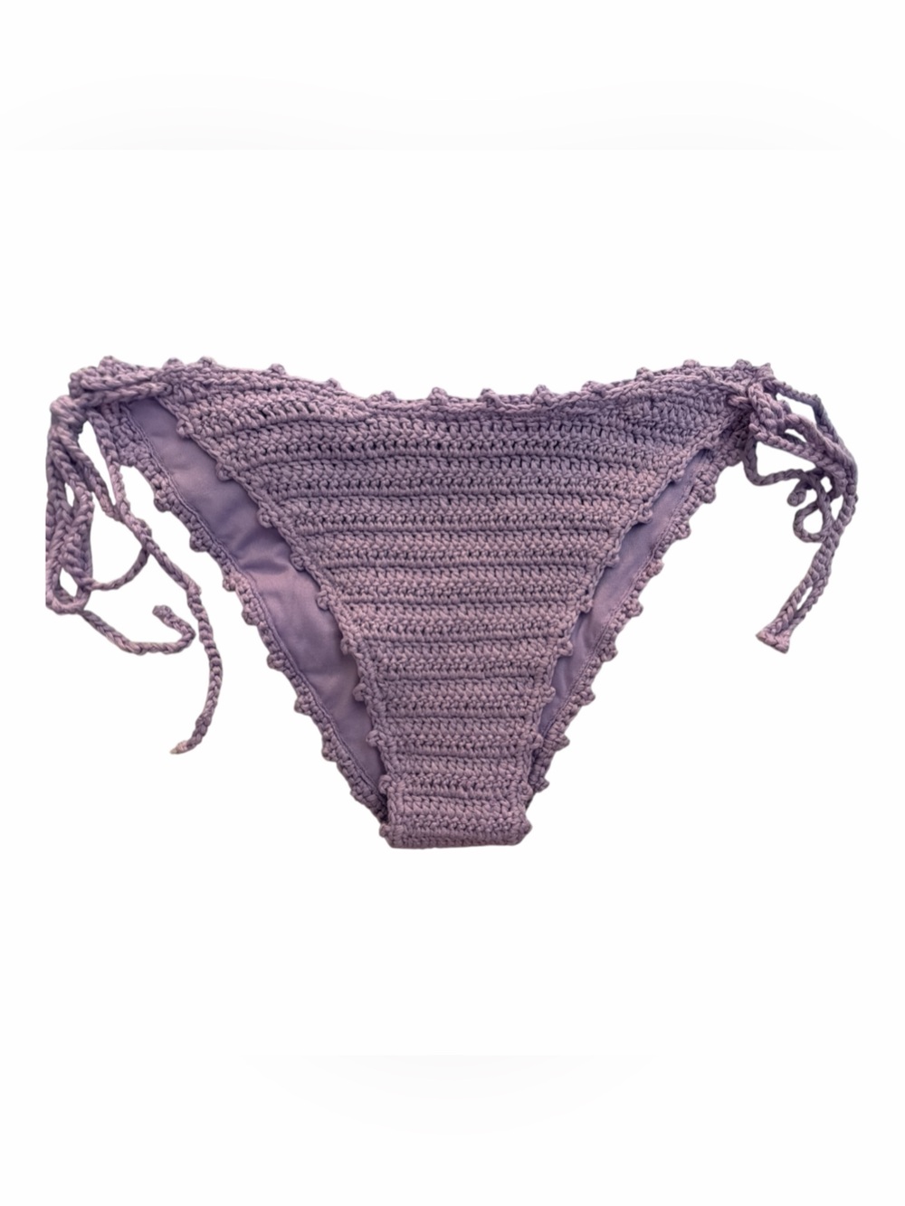 ASOS Weekday triangle crochet bikini bottom purple NWOT